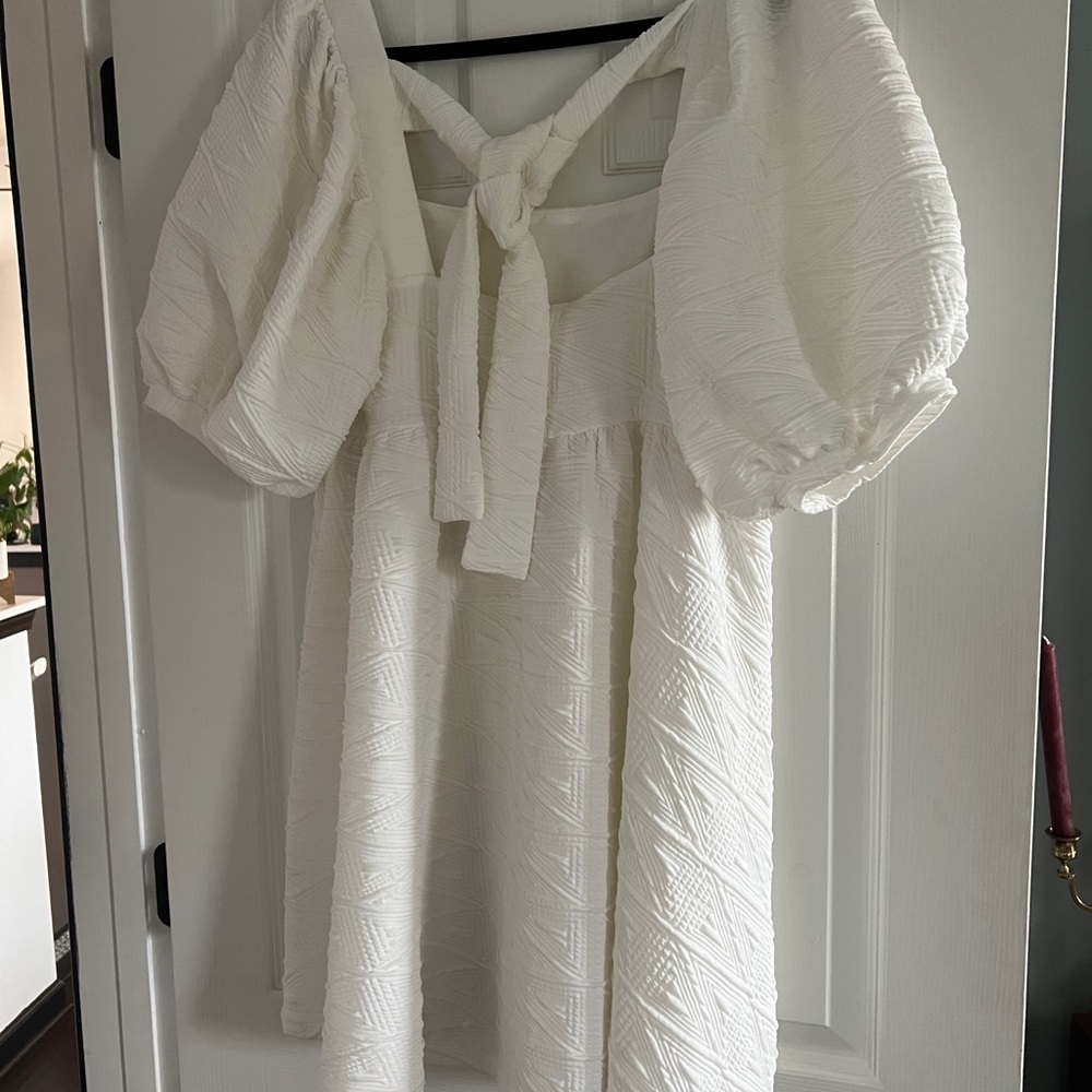 Free People Ivory Textured Dress - Picture 2 of 3